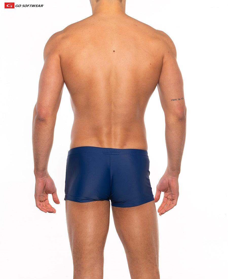 Go Softwear 4538 Men's Priapos Sq-Cut w/C-Ring - Navy/White
