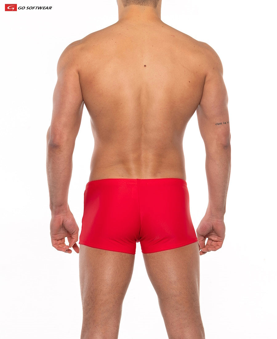 Go Softwear 4538 Men's Priapos Sq-Cut w/C-Ring - Red/Navy