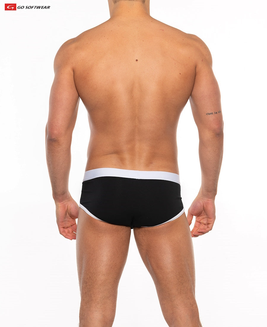 Go Softwear 2021 Men's Cal. Classic Boy Brief - Black/White