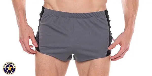 AMERICAN JOCK 8886 Men's Apex 1" Sprint Short Platinum