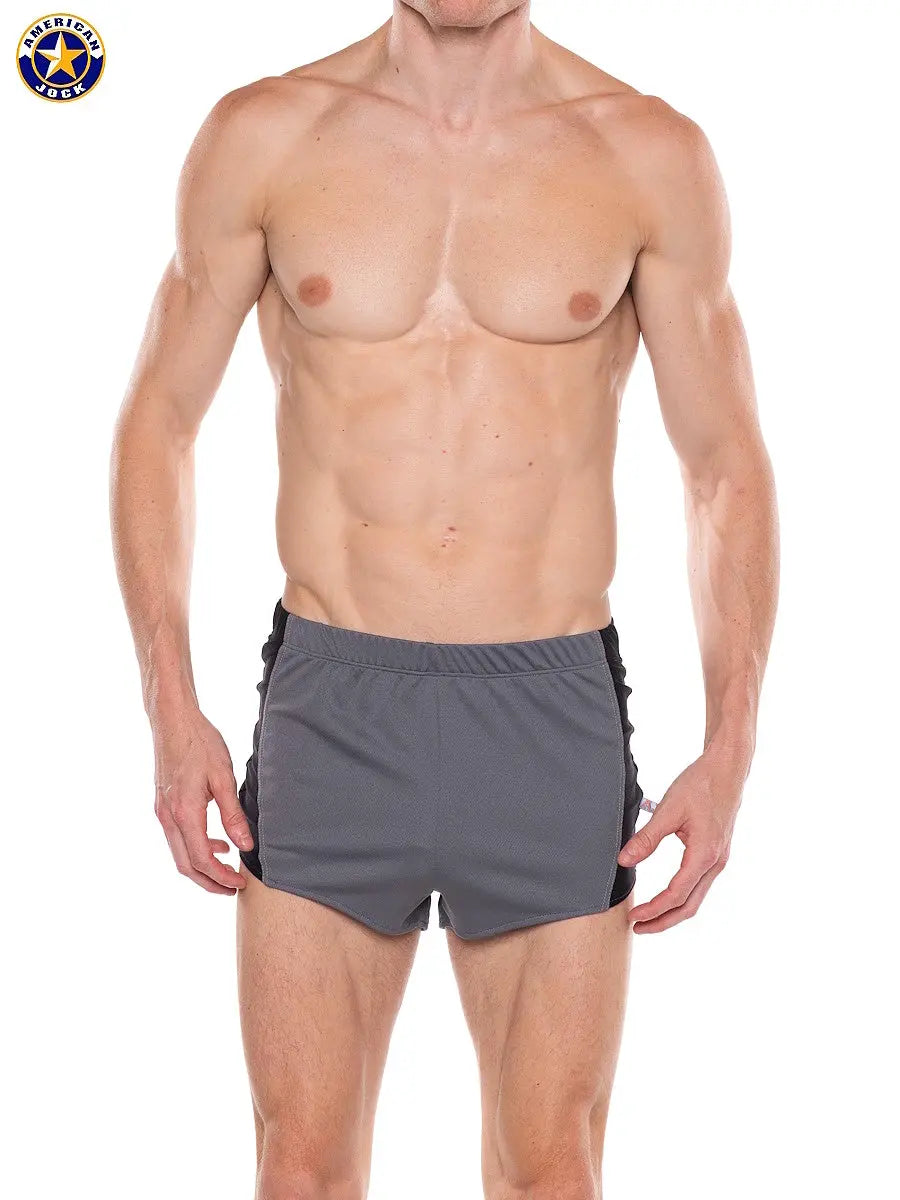 AMERICAN JOCK 8886 Men's Apex 1" Sprint Short Platinum