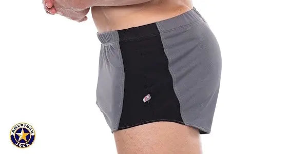 AMERICAN JOCK 8886 Men's Apex 1" Sprint Short Platinum