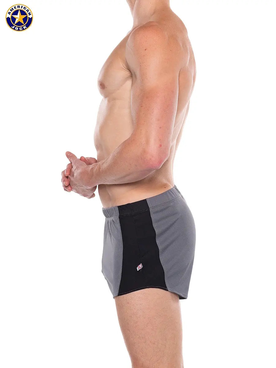 AMERICAN JOCK 8886 Men's Apex 1" Sprint Short Platinum