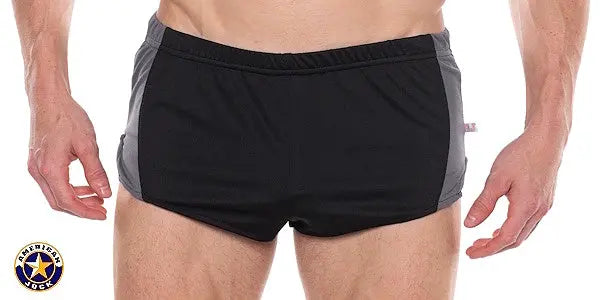 AMERICAN JOCK 8886 Men's Apex 1" Sprint Short Onyx