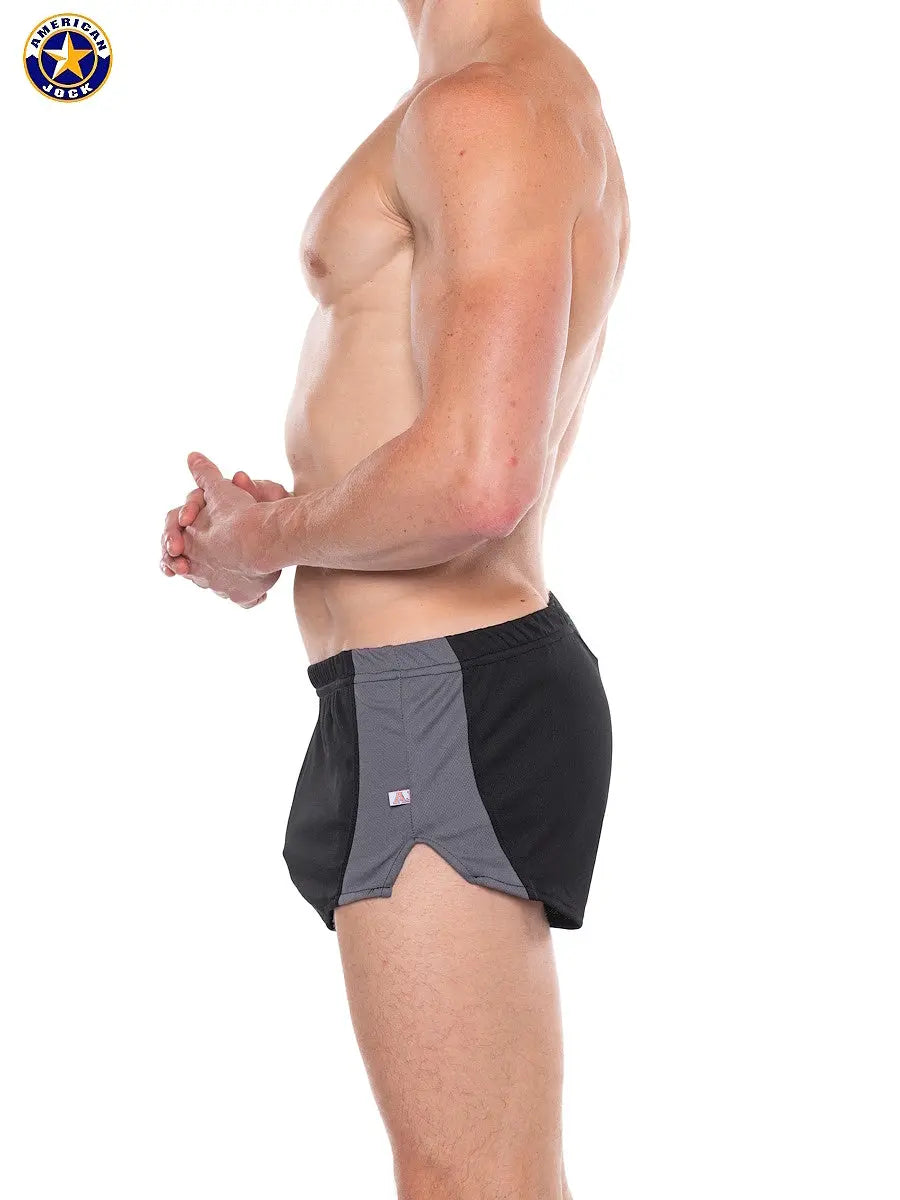 AMERICAN JOCK 8886 Men's Apex 1" Sprint Short Onyx