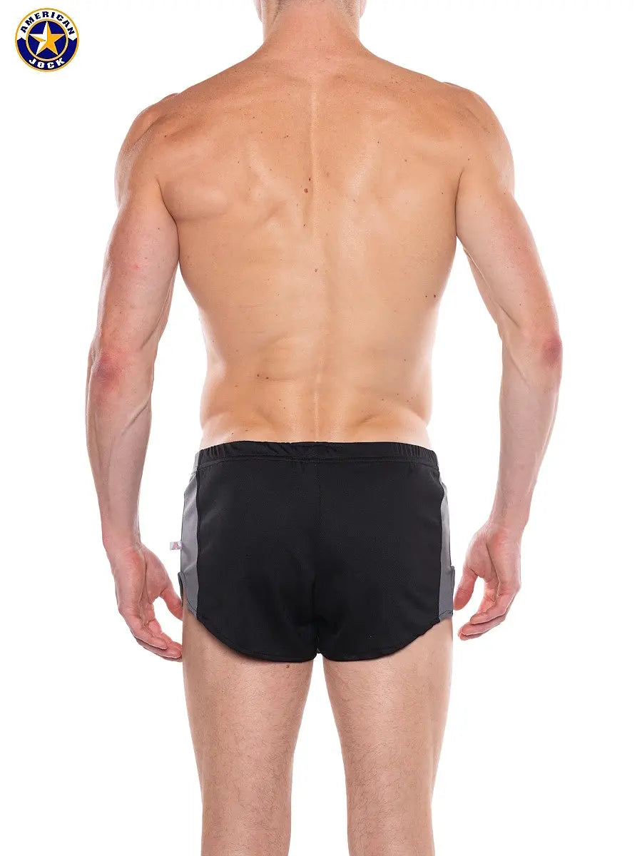 AMERICAN JOCK 8886 Men's Apex 1" Sprint Short Onyx