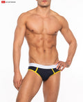 Go Softwear 2011 Men's Cal. Classic Lo-Rise Brief - Navy/Yellow