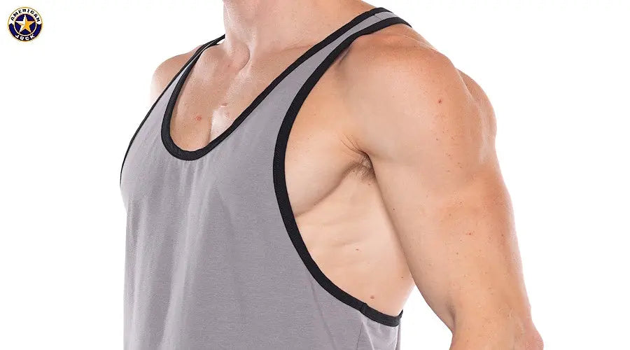 AMERICAN JOCK 8887 Men's Apex Grind Tank Platinum