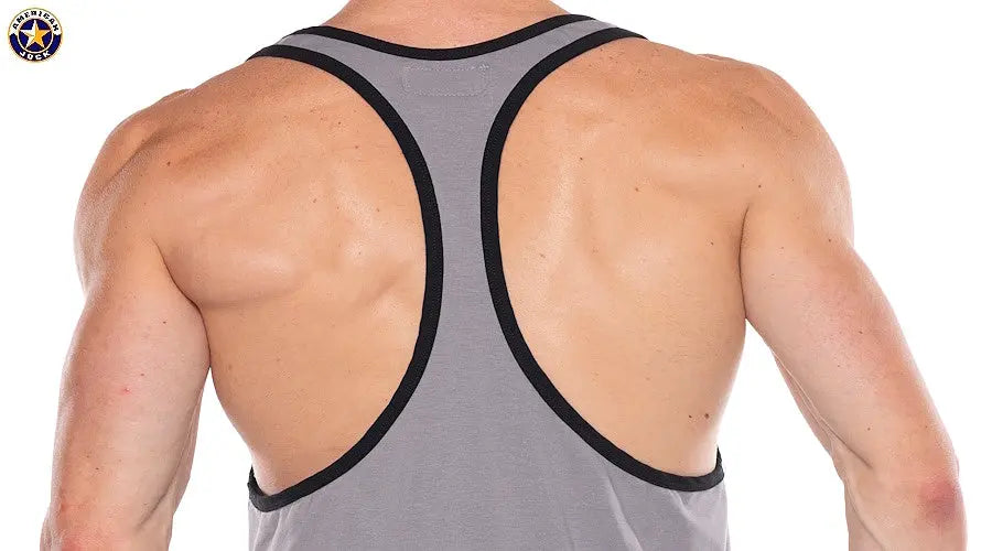 AMERICAN JOCK 8887 Men's Apex Grind Tank Platinum
