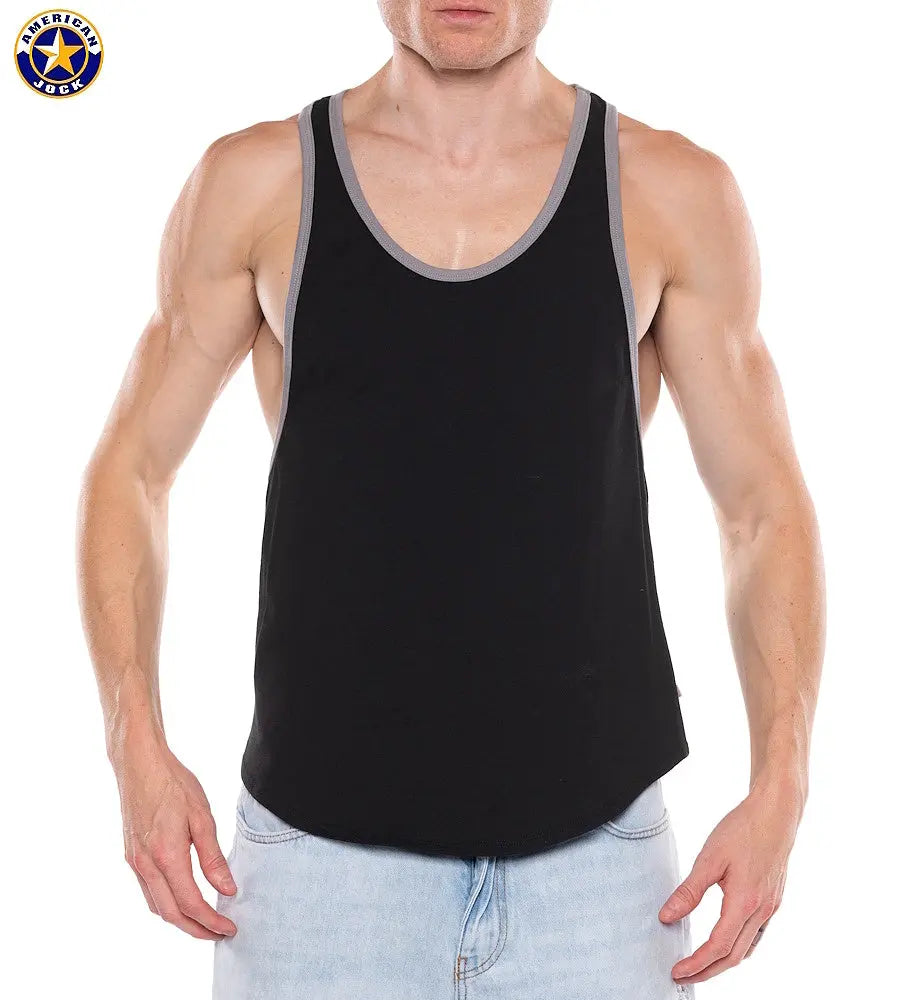 AMERICAN JOCK 8887 Men's Apex Grind Tank Onyx