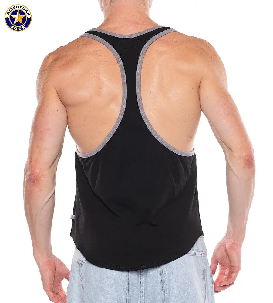 AMERICAN JOCK 8887 Men's Apex Grind Tank Onyx
