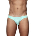 Mint green groovin underwear athletic v-cut bikini brief with smooth form-fitting fabric and subtle waistband branding