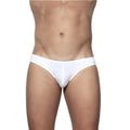 White groovin underwear athletic v-cut bikini brief with sleek minimalist design and subtle waistband branding