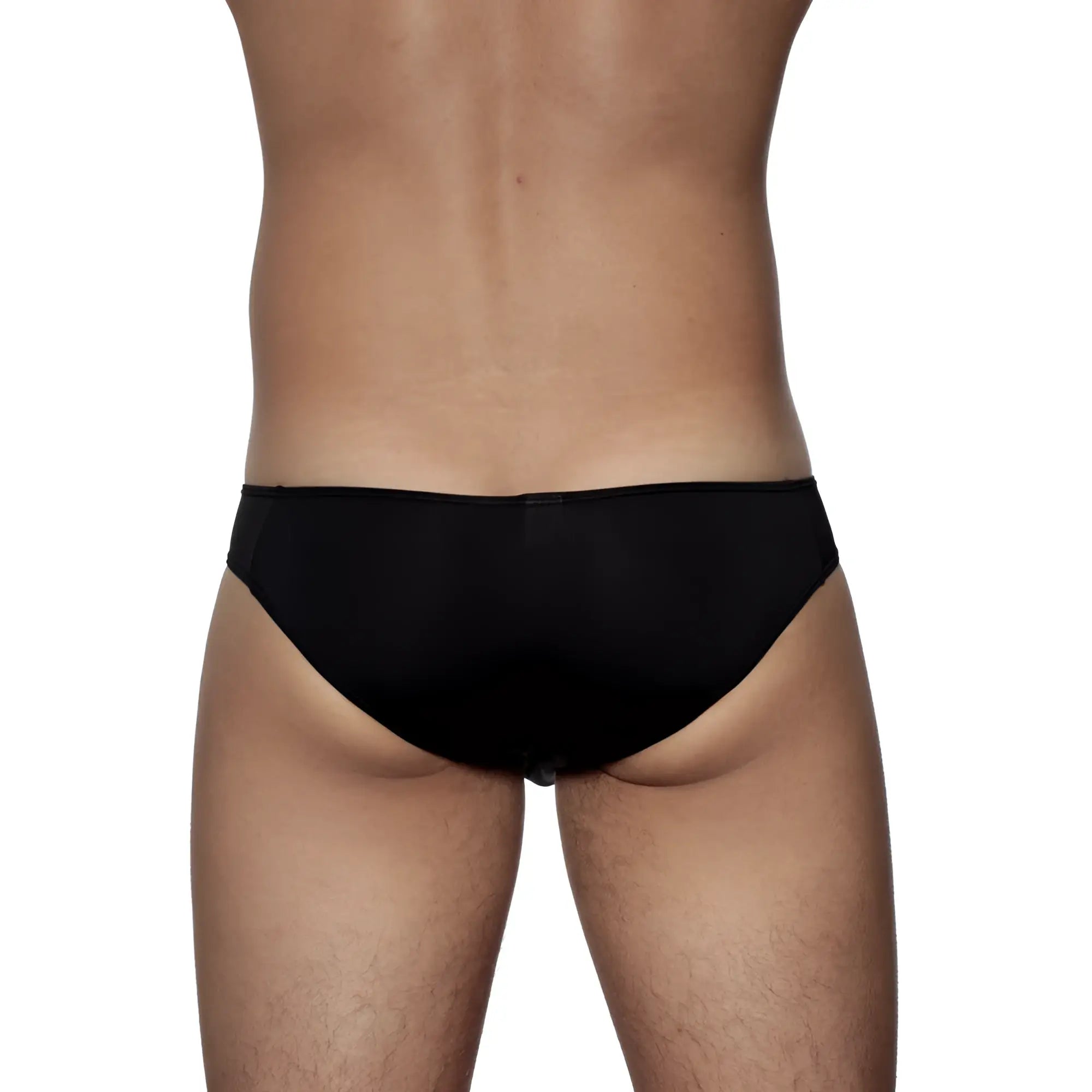 Groovin underwear athletic v-cut bikini brief in black with smooth form-fitting design for active comfort