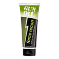 Green and black tube of Gun Oil Force Recon 3.3oz hybrid silicone lubricant for firearms maintenance