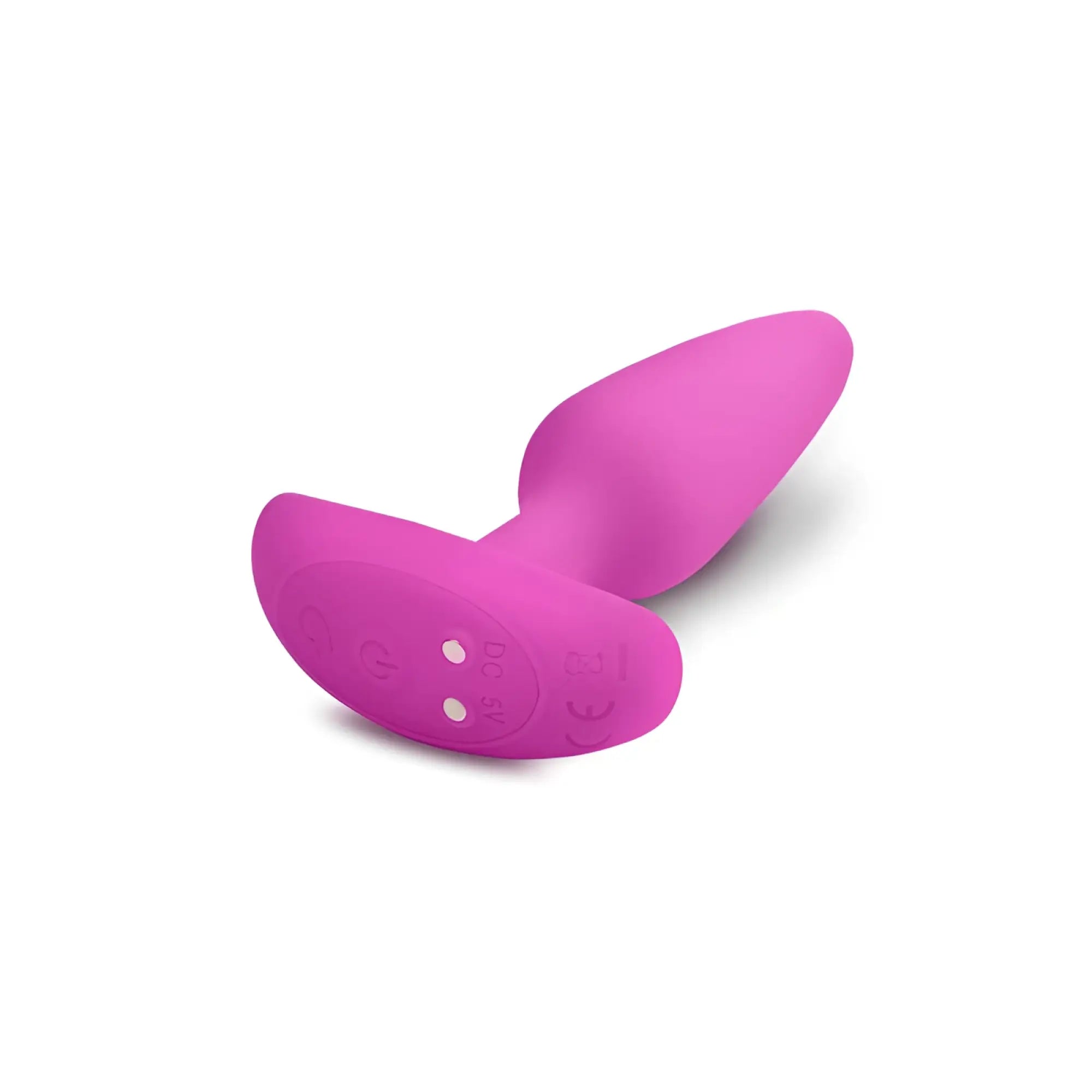Vibrant pink gvibe gplug xs silicone plug with integrated control buttons and ce marking in sunny raspberry