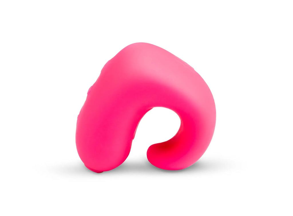 Vibrant pink gvibe gring neon rose silicone travel neck pillow with smooth contoured design for comfortable support