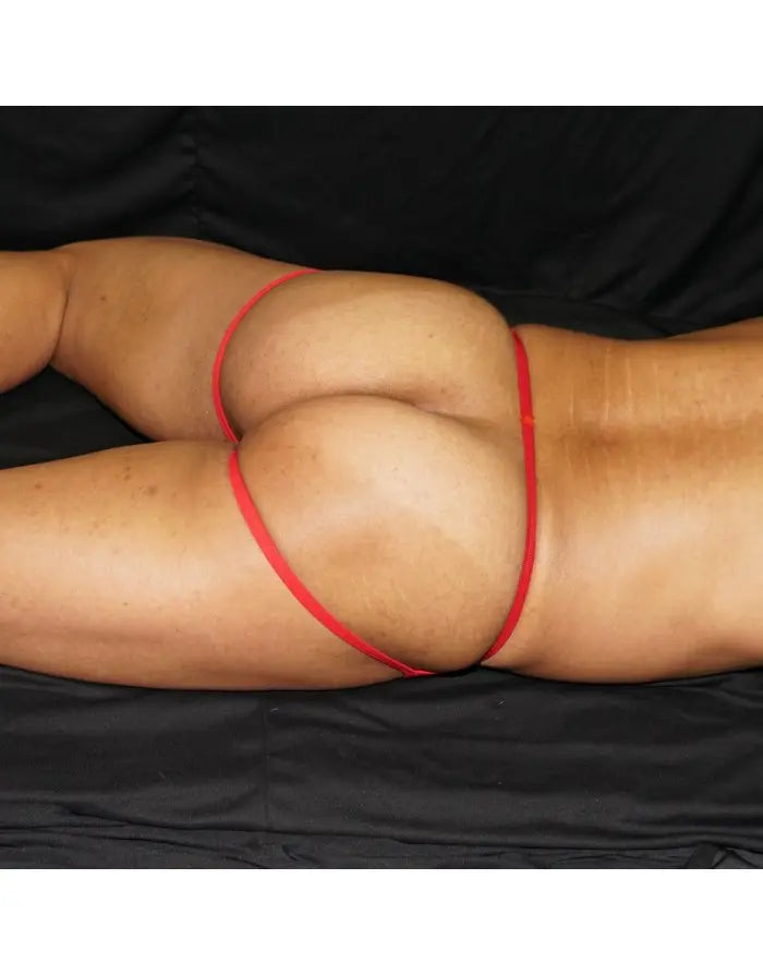 Arroyman Men's Red Half Bikini Jockstrap Underwear HLF03M