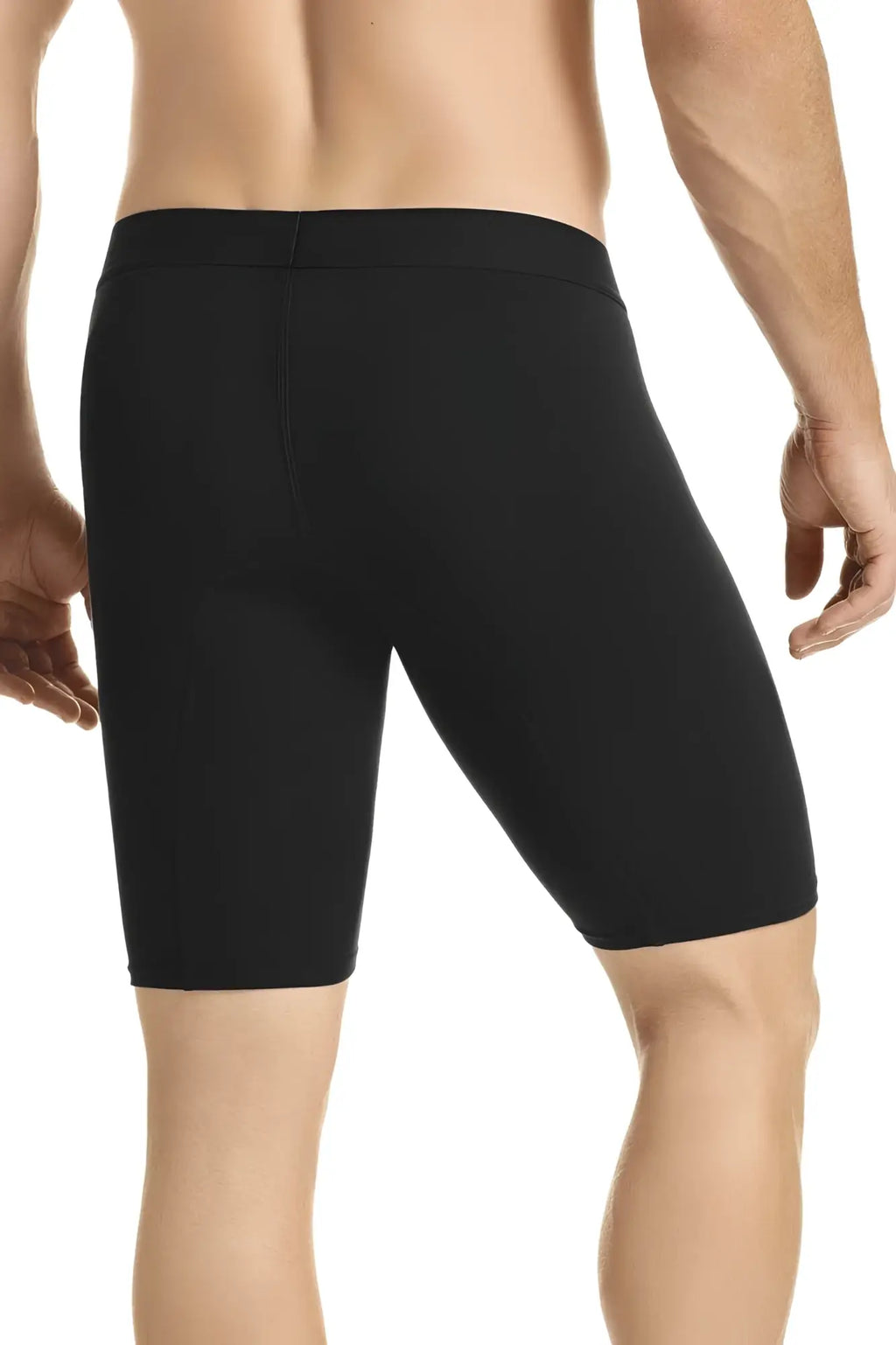 Black hawai 41903 solid athletic boxer briefs with smooth stretchy fabric and elastic waistband for active wear