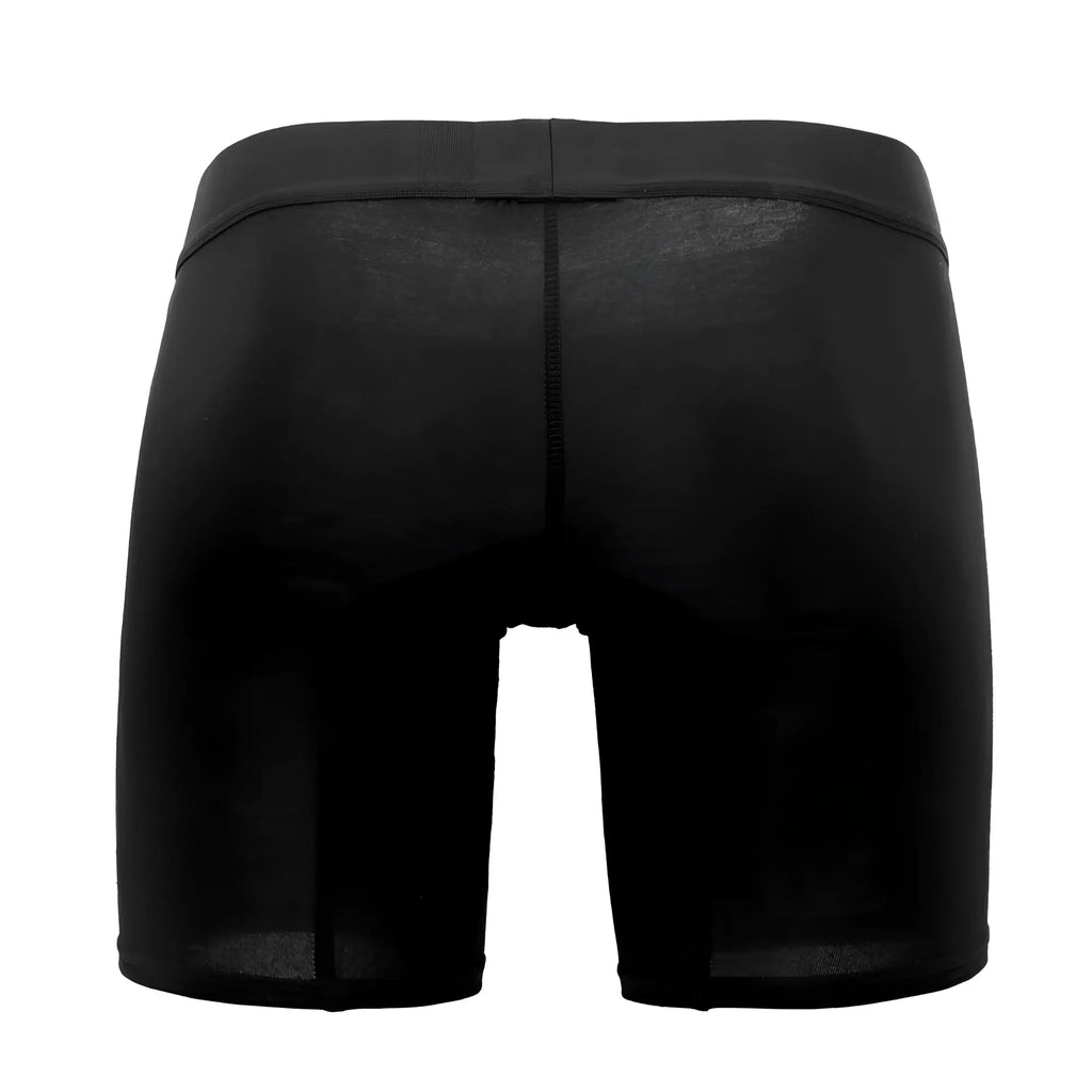 Black hawai 41903 solid athletic boxer briefs with smooth elastic waistband and subtle seam detailing