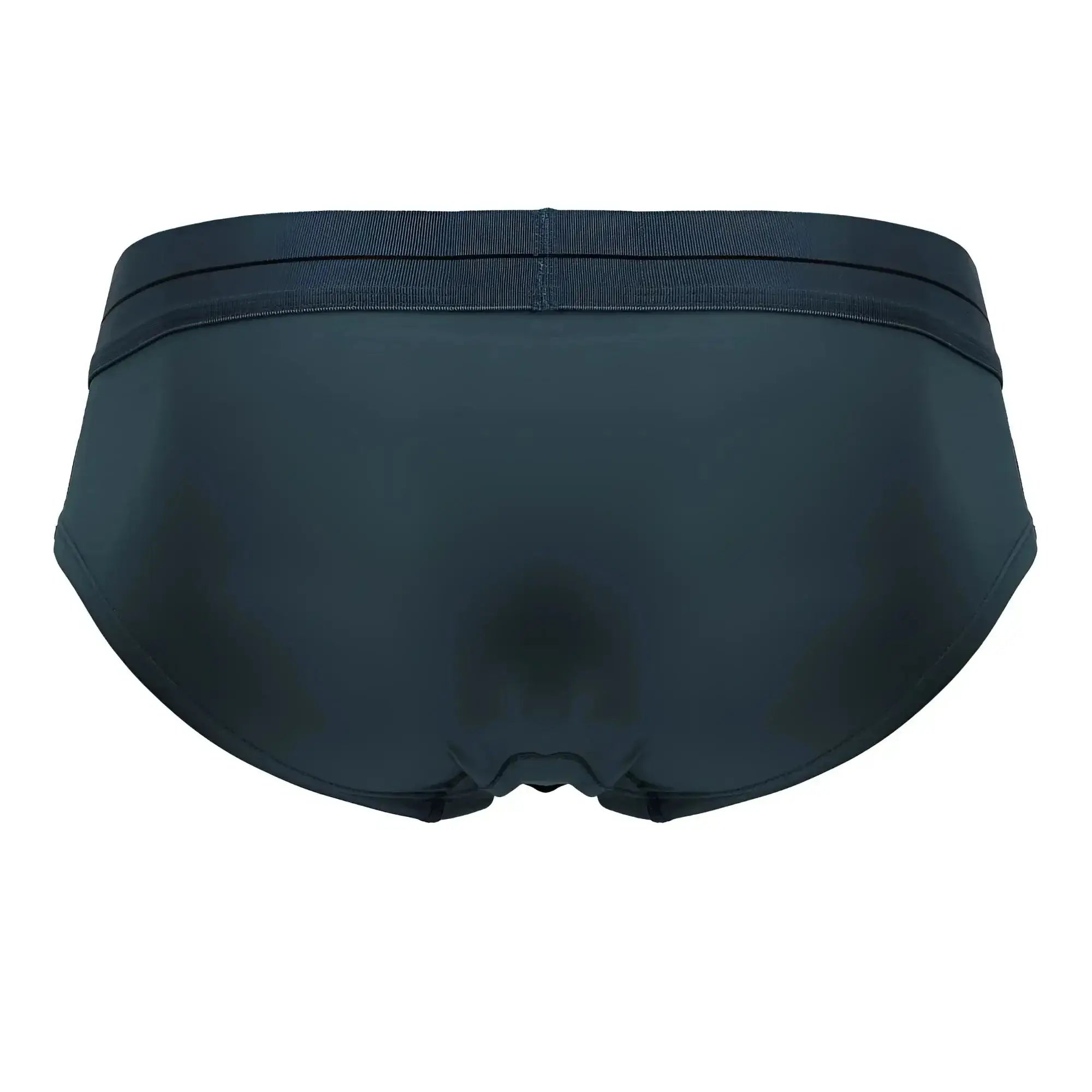 Black hawaair 41963 microfiber briefs in green with smooth stretchy fabric and elastic waistband