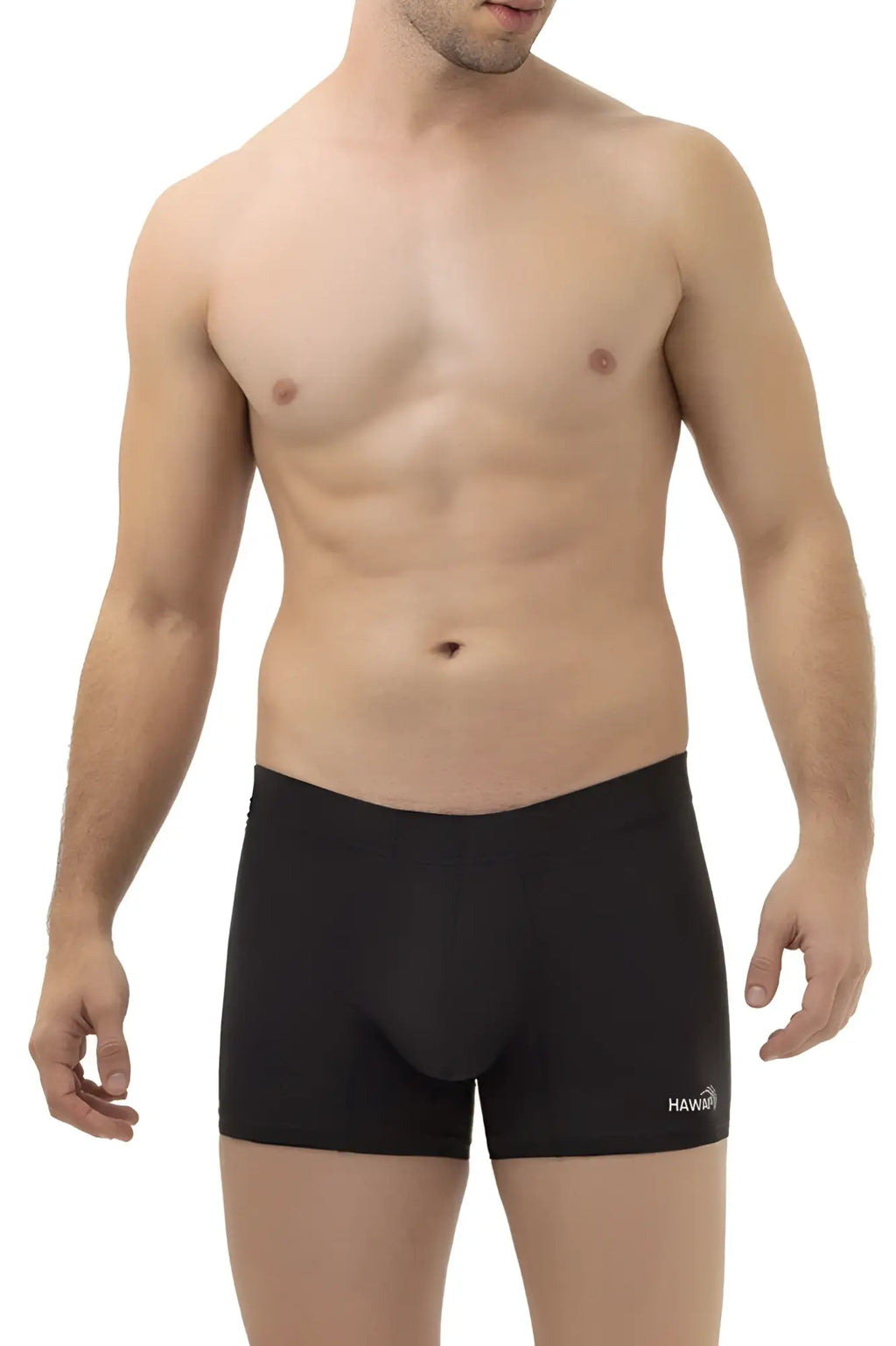 Black havaianas hawaI 42222 microfiber trunks men’s briefs with snug fit elastic waistband in black color