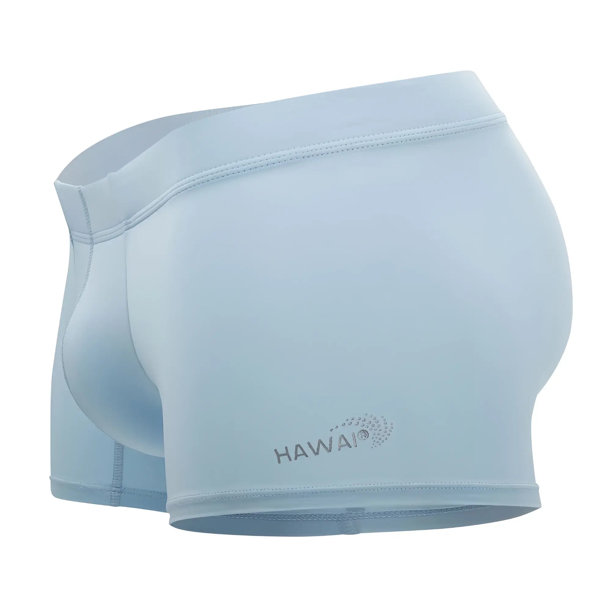 Light blue hawaii 42222 microfiber trunks with smooth stretchy fabric and subtle stitching details