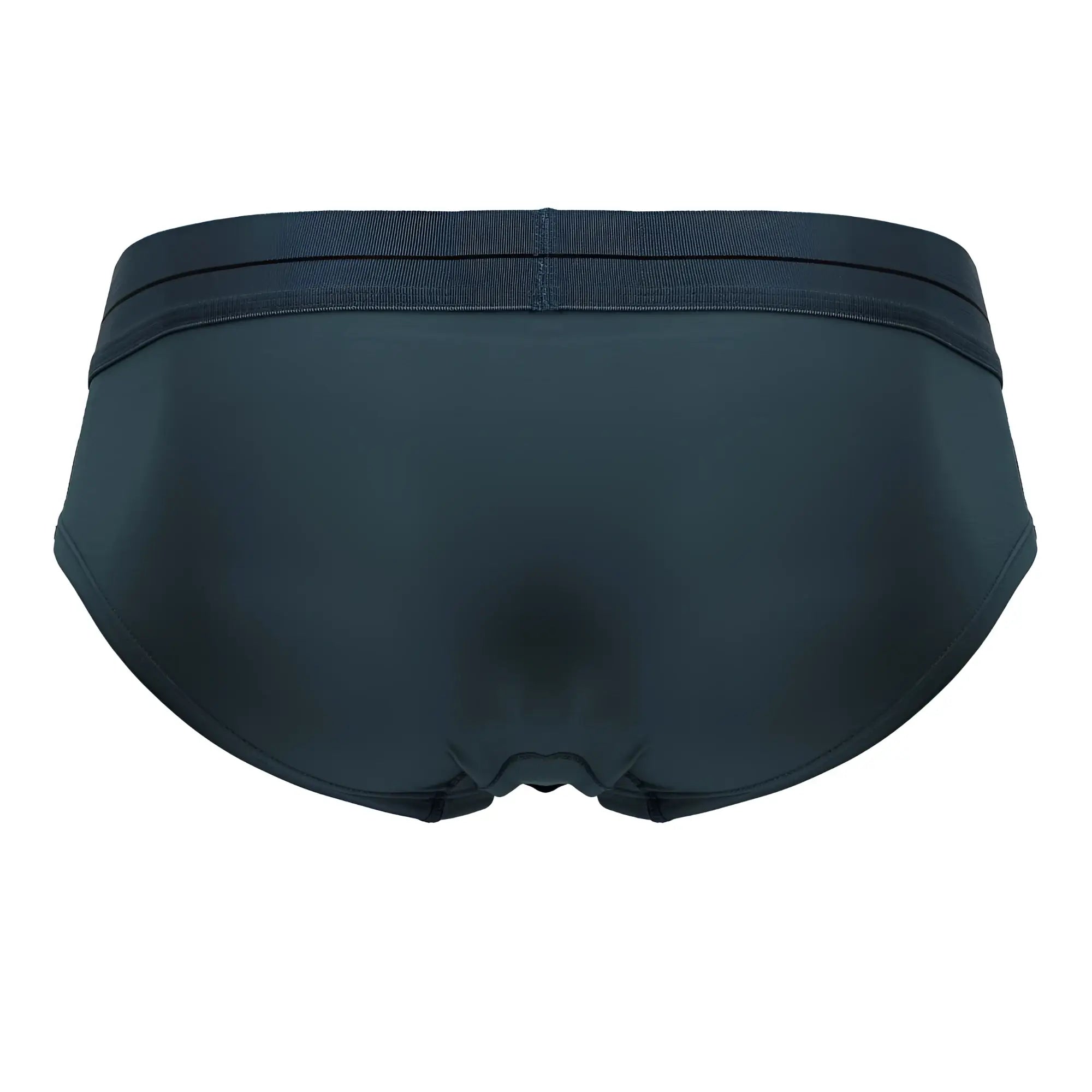 Black hawaair 41963 microfiber briefs in green with smooth stretchy fabric and elastic waistband