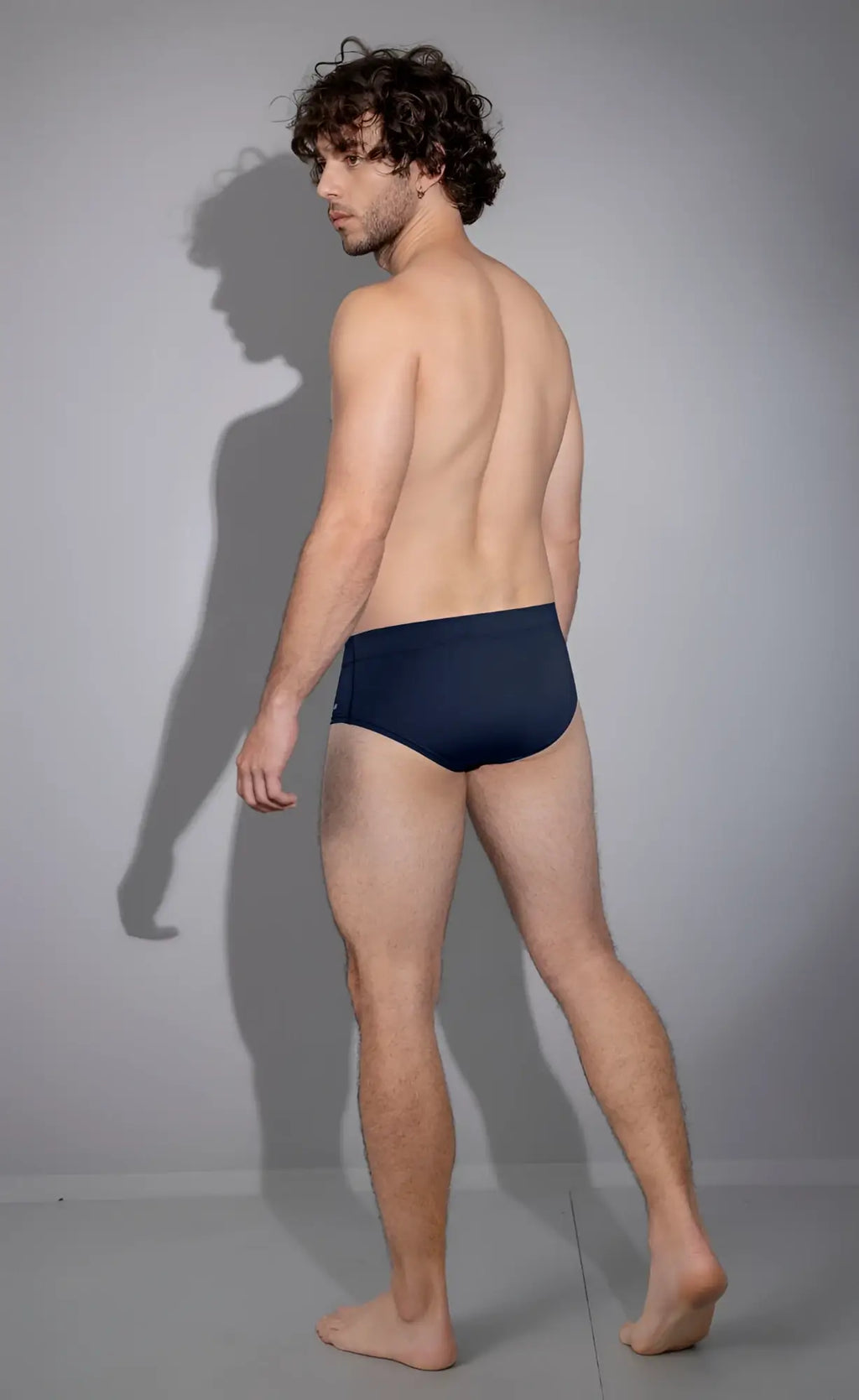 Navy blue HAWAIR 42241 microfiber briefs designed for comfort and durability in dark blue color