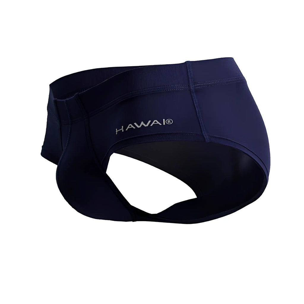 Navy blue hawai® hawair 42241 microfiber briefs with smooth stretchy fabric and contoured design