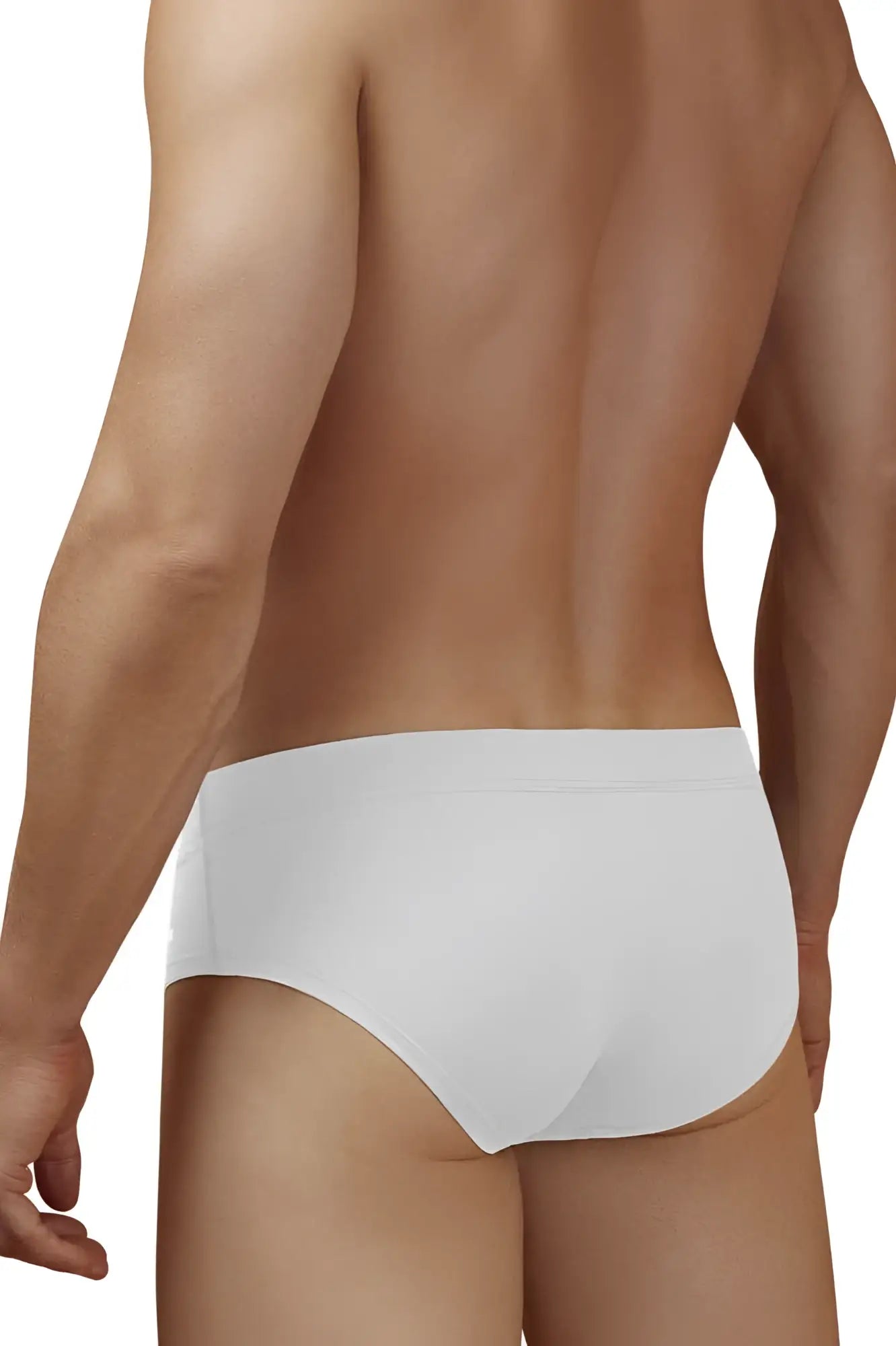 White hawair 42241 microfiber briefs with a smooth form fitting design for comfortable everyday wear