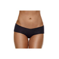 Black seamless hollywood curves invisible bootyshort with smooth stretchy fabric and low-rise waistband m/l
