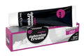 Black tube of Hot Ero vagina tightening XXS cream 30ml with pink logo and matching box with magenta accents and grayscale design