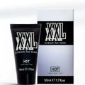 Black tube of Hot Ero XXL thickening cream for men 50ml with sleek matte finish and bold white lettering