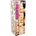 Hott Products the Tower tease wooden stacking game with 48 dares on light-colored blocks for adult fun