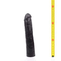 Black silicone dildo with textured surface and rounded head from Hung System Benny for enhanced stimulation
