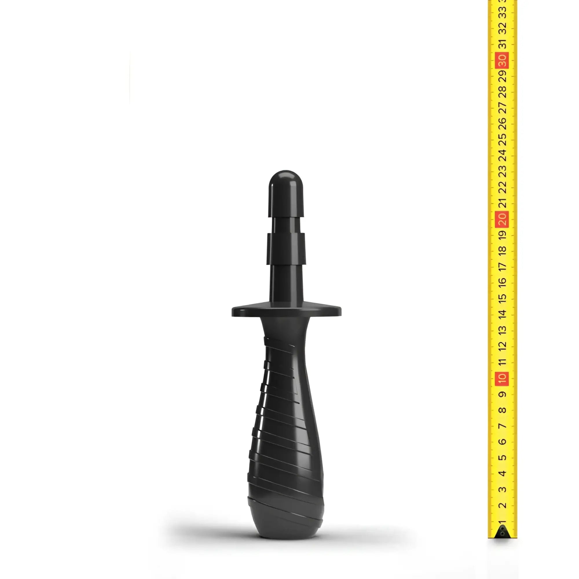 Black plastic Hung System HS05 handle with textured grip and cylindrical head for secure tool handling