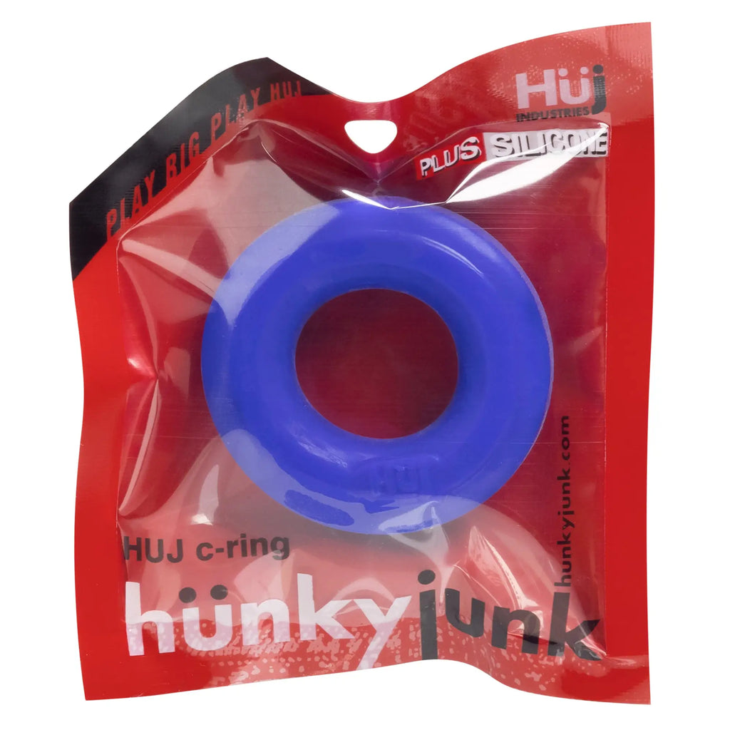 Blue silicone c-ring from Hunkyjunk HUJ C-RING by Hunkyjunk cobalt designed for durable and comfortable wear