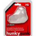 Clear silicone clutch with contoured ergonomic design for secure grip from hunkyjunk slingshot 3-ring teardrop sling