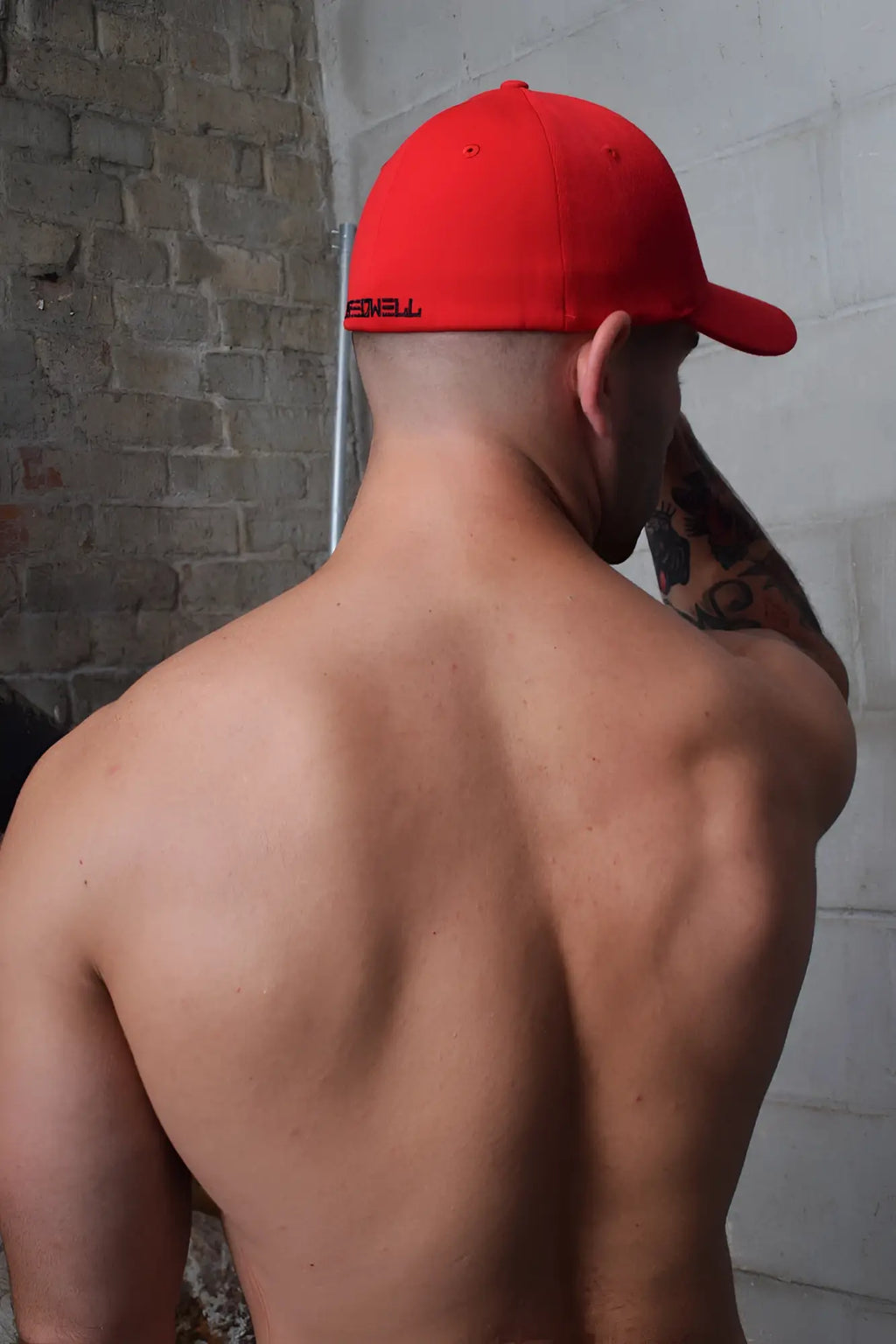 Red baseball cap icon cap red with black embroidered logo on the side suitable for casual wear