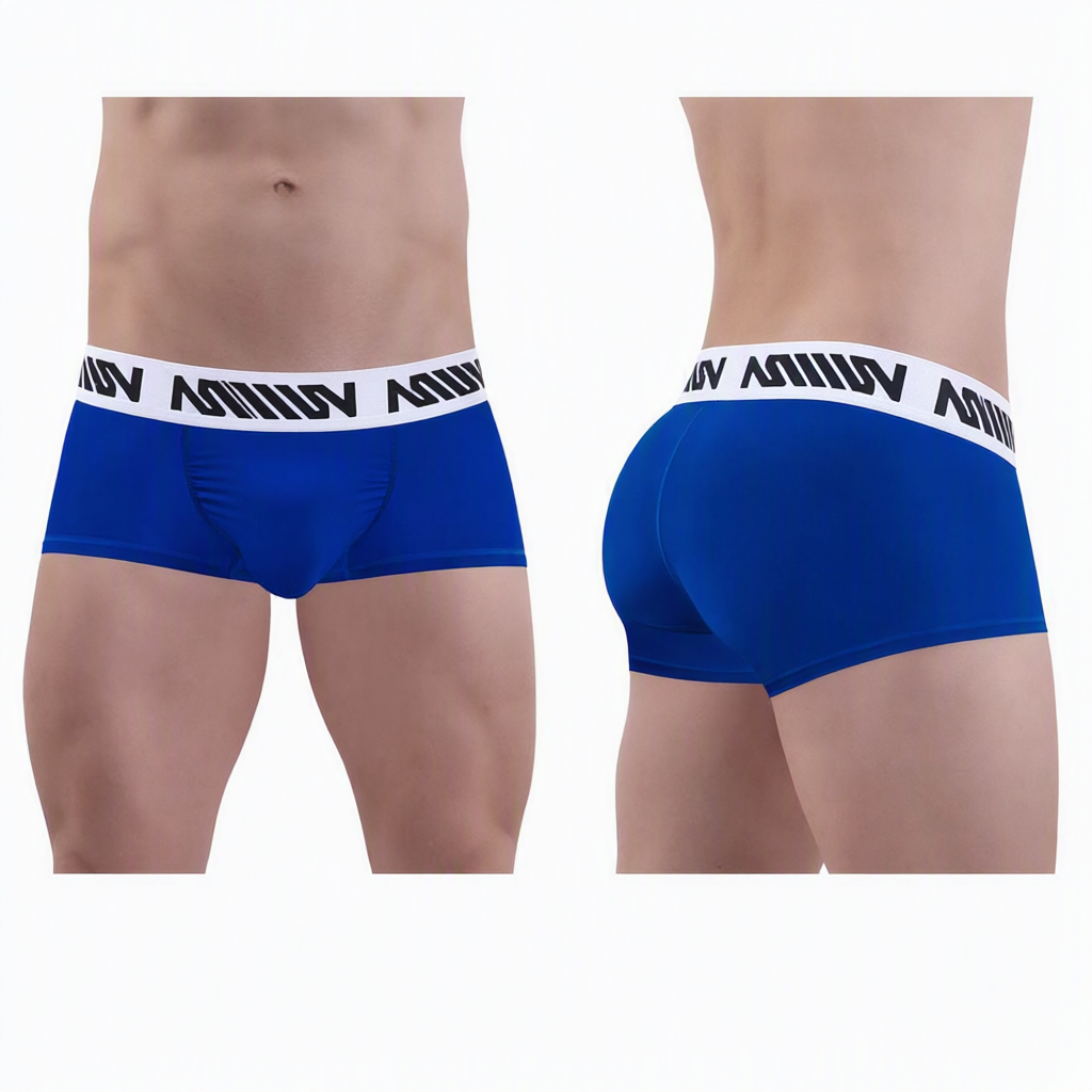 MetroMaleWear (M2W) Men's Pocket Short Boxer Cobalt 3113-16