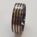 9ct Rose Gold / Zirconium Wedder IN1862