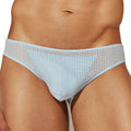 Light blue mesh briefs with breathable perforated design from intymen ine032 jockstrap collection