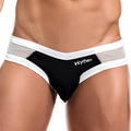 Intymen inj055 brief black and white mesh trimmed menâ€™s briefs with sleek modern design