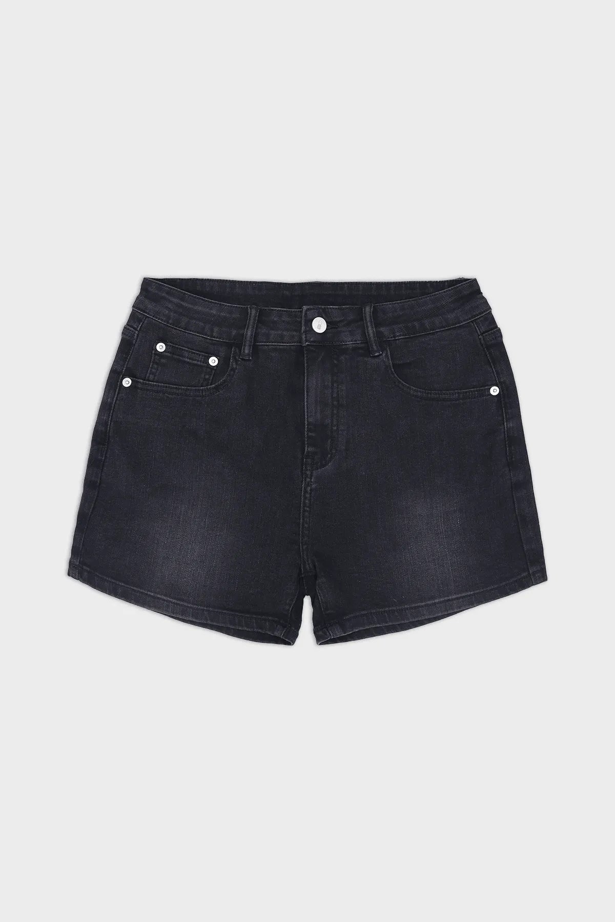 JJ Malibu Men's In-Your-Dreams 3.5" Denim Short Shorts - Black