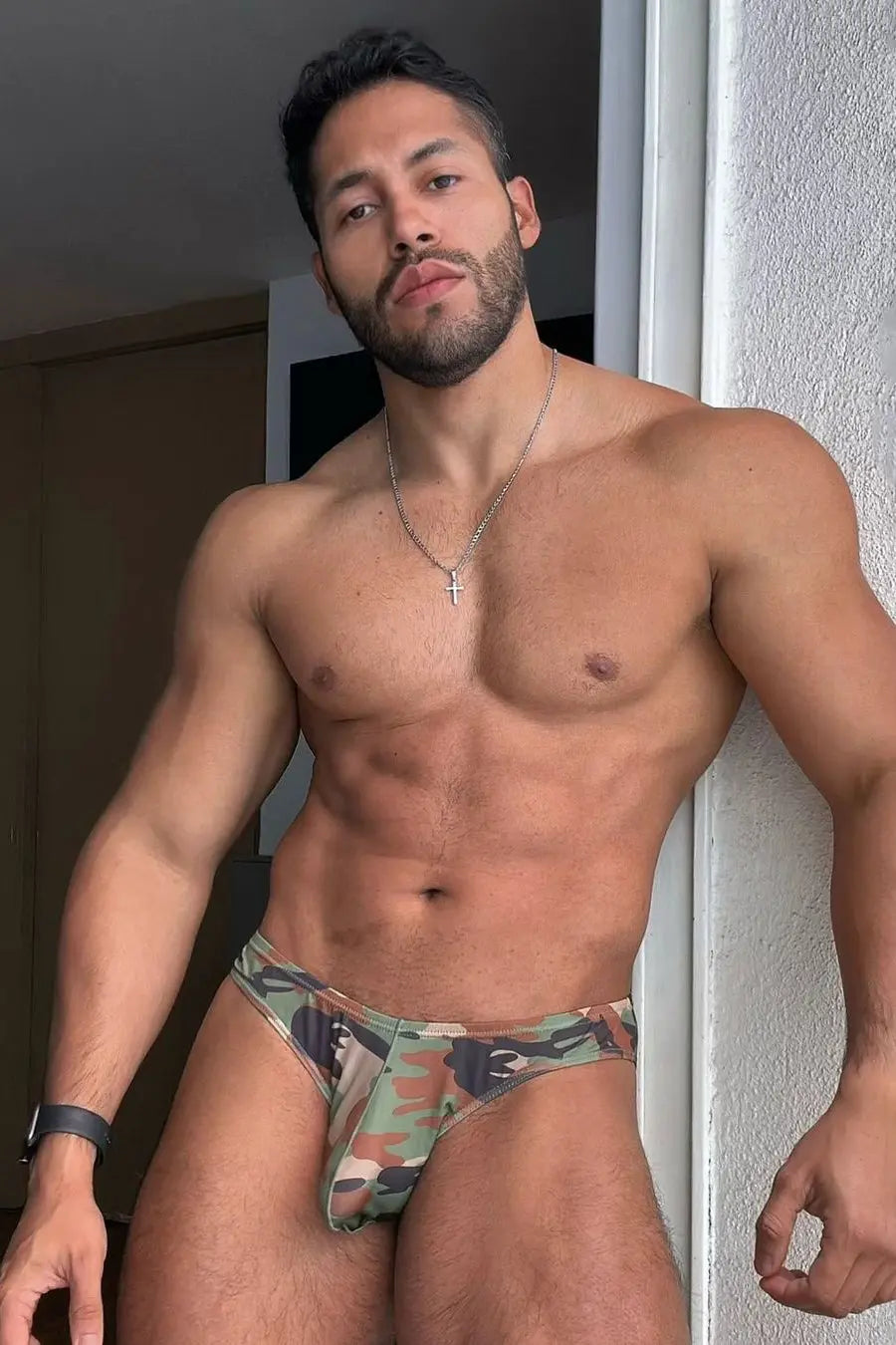 JJ Malibu Men's Slimmer Bulge Briefs - Camo