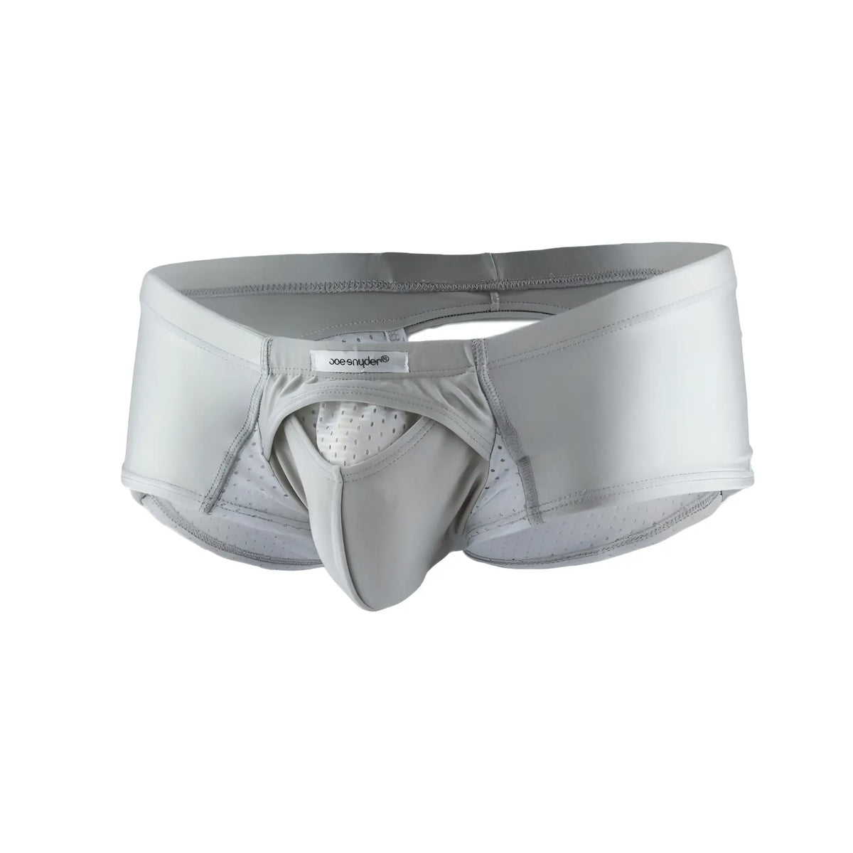 Gray Joe Snyder cheek sexiest menâ€™s underwear with supportive contoured design and perforated mesh lining