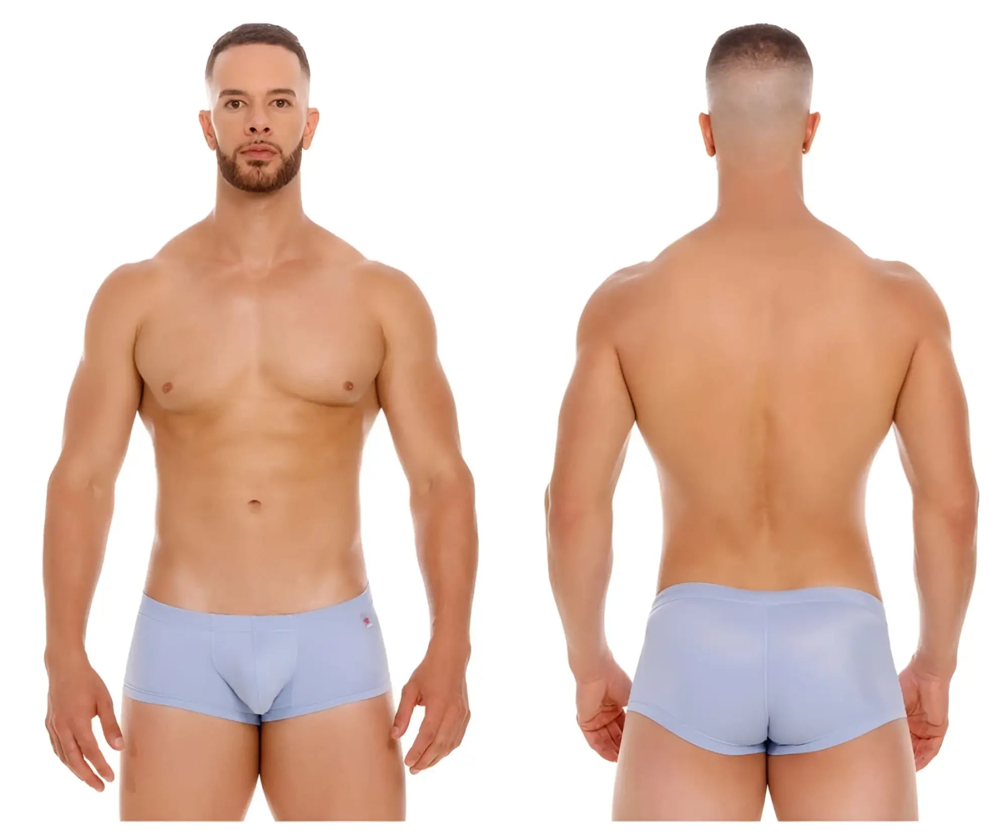 Jor 2069 orion trunks sky blue seamless briefs with subtle textured finish and small logo on left hip
