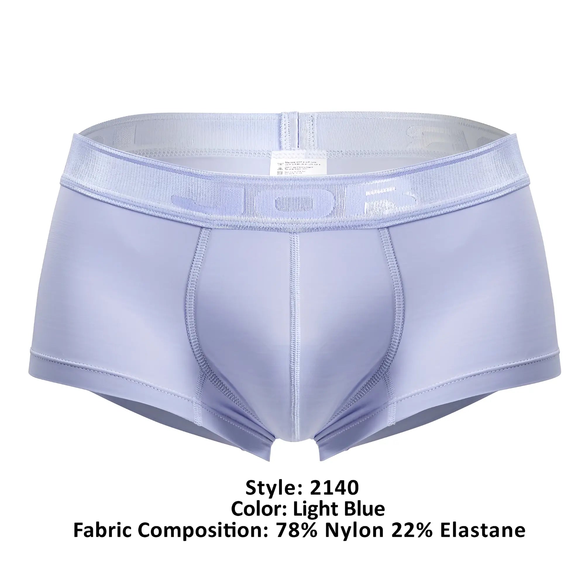 Light blue jor 2140 element trunks made of 78 nylon and 22 elastane with smooth reinforced stitching