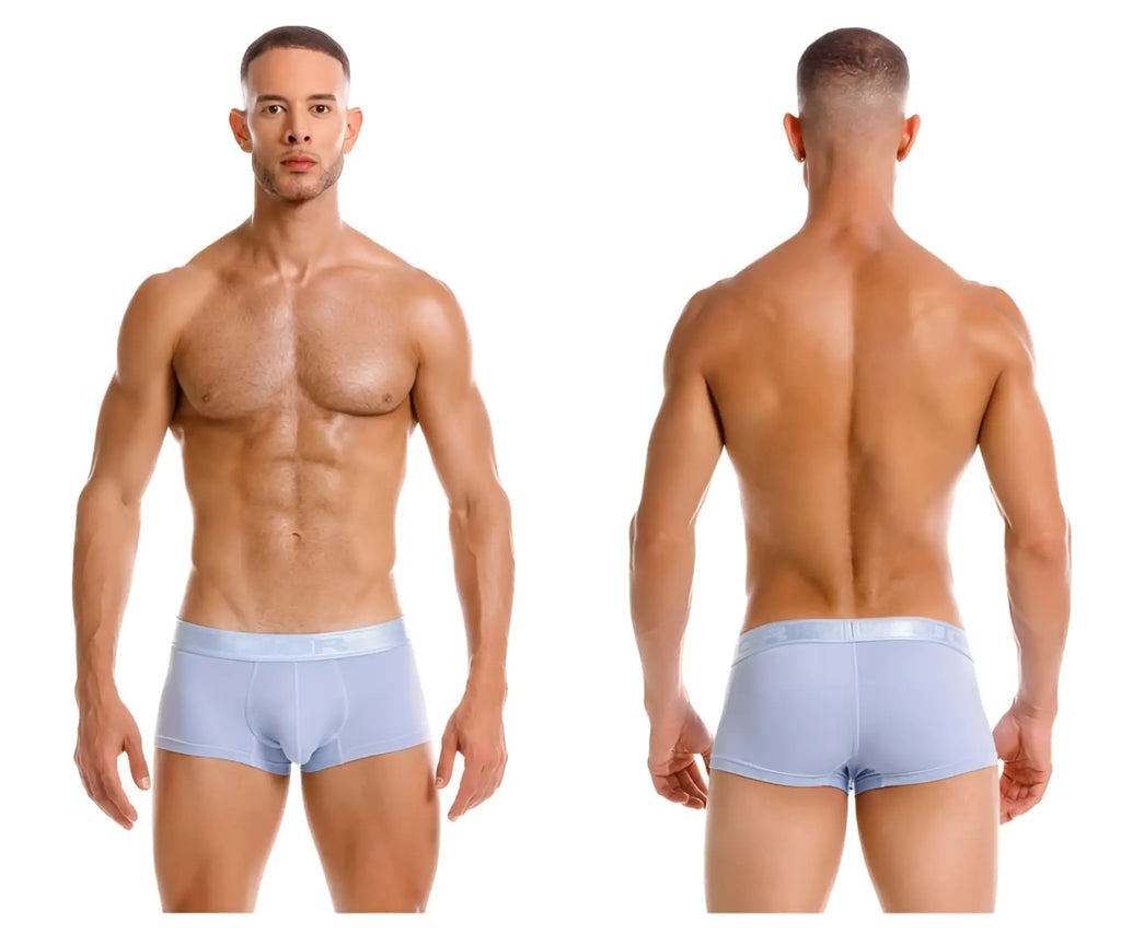 Light blue jor 2140 element trunks men’s briefs with smooth elastic waistband made from soft fabric